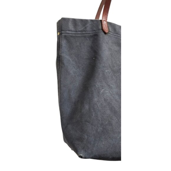 Madewell Gray Tote Bag with Leather Handles - Picture 4 of 14